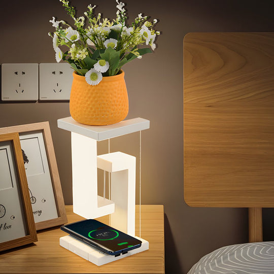 Anti Gravity LED Table Lamp with Wireless Charging and Touch Control