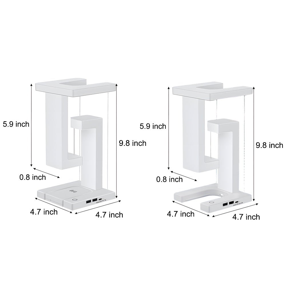 Anti Gravity LED Table Lamp with Wireless Charging and Touch Control