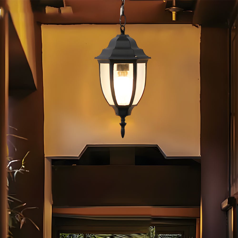 Antique Aluminum Glass Waterproof Outdoor Chandelier Light