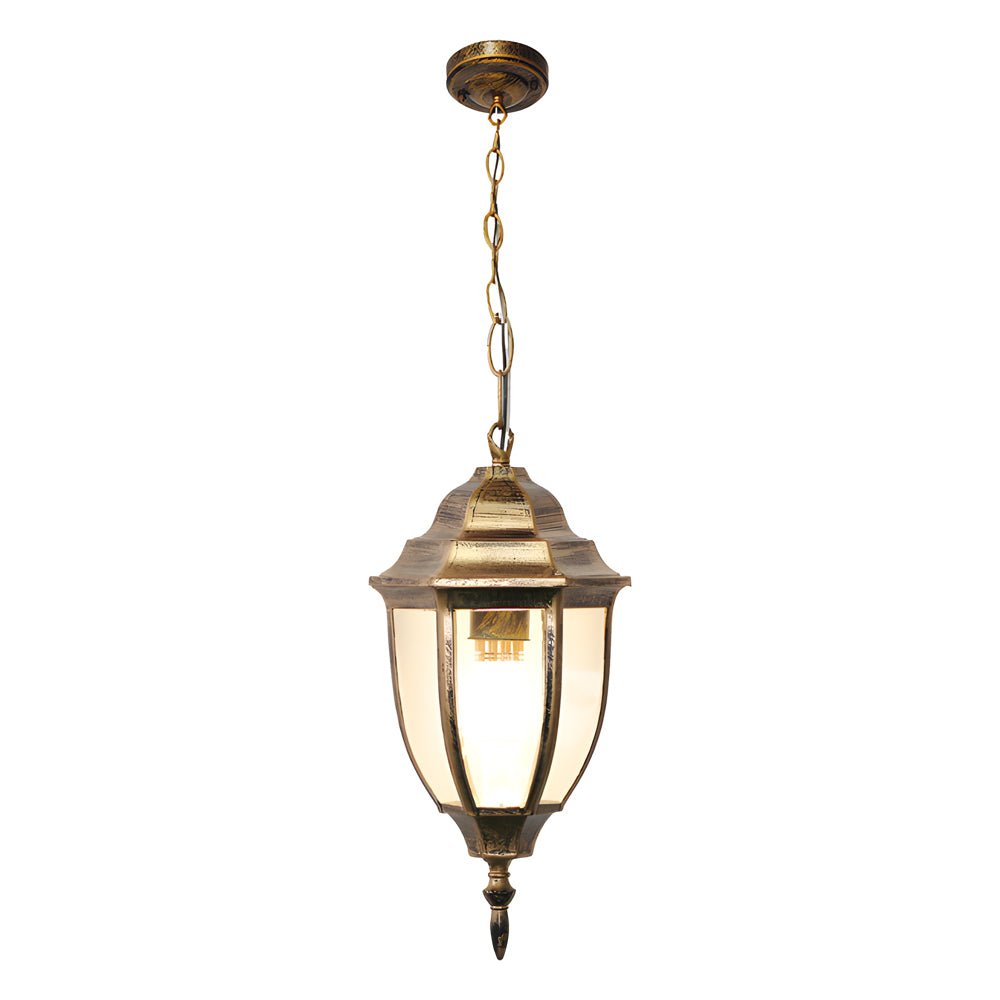Antique Aluminum Glass Waterproof Outdoor Chandelier Light