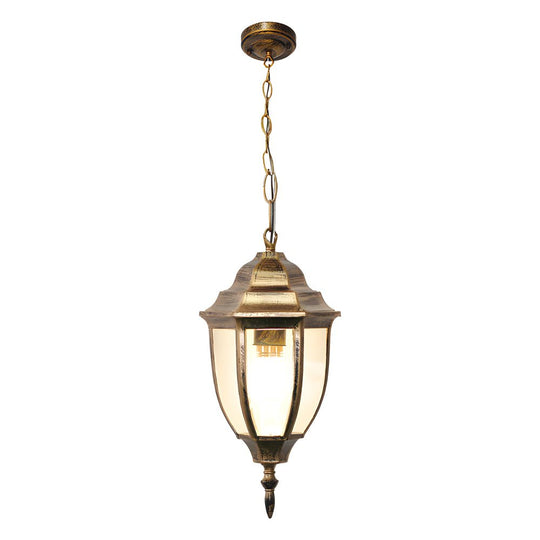 Antique Aluminum Glass Waterproof Outdoor Chandelier Light