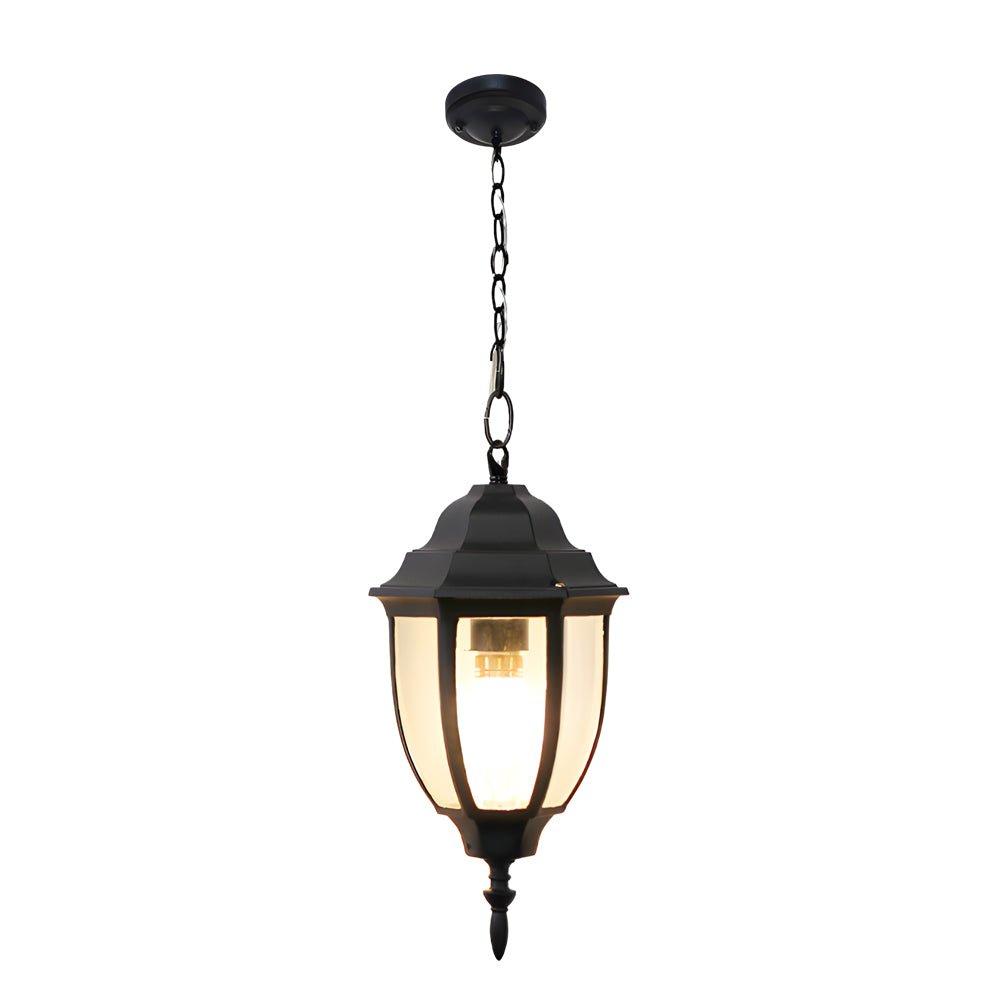 Antique Aluminum Glass Waterproof Outdoor Chandelier Light