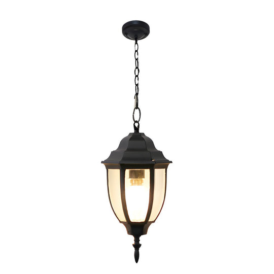Antique Aluminum Glass Waterproof Outdoor Chandelier Light