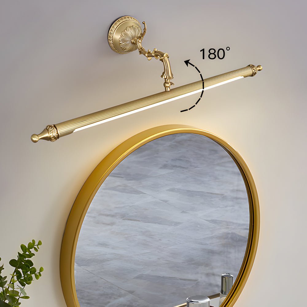 Antique Gold 180° Rotatable LED Vanity Light