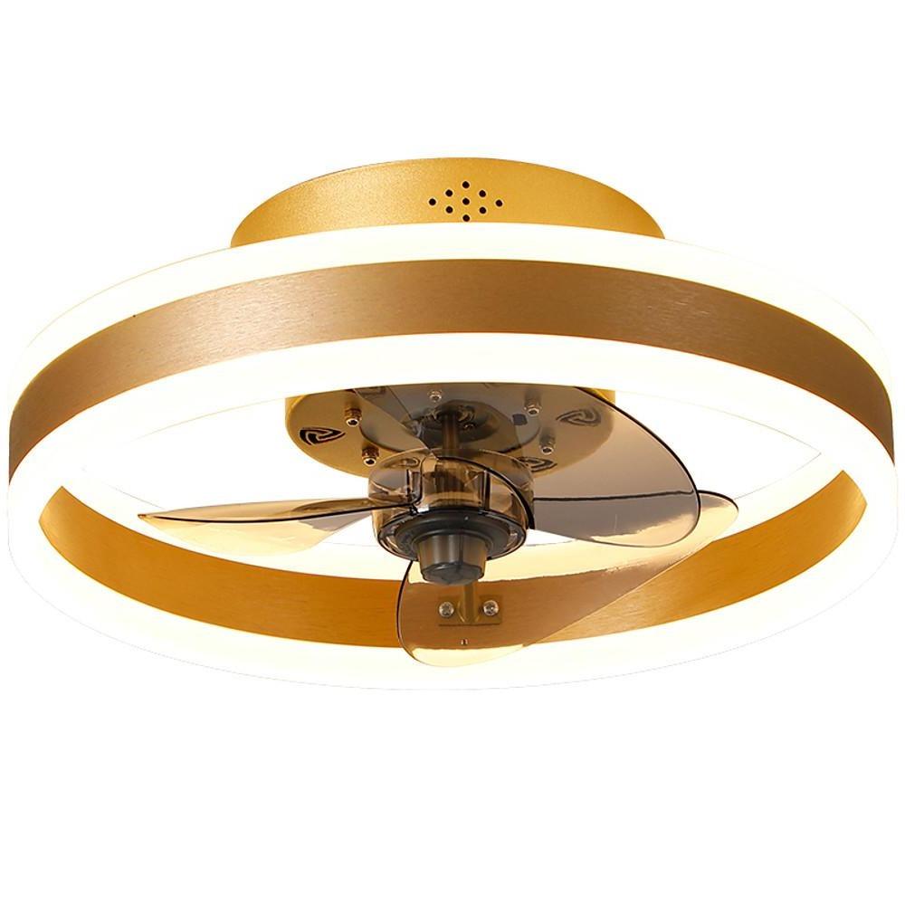 16'' Circular Dimmable Modern LED Ceiling Fan Light (Flush Mount)