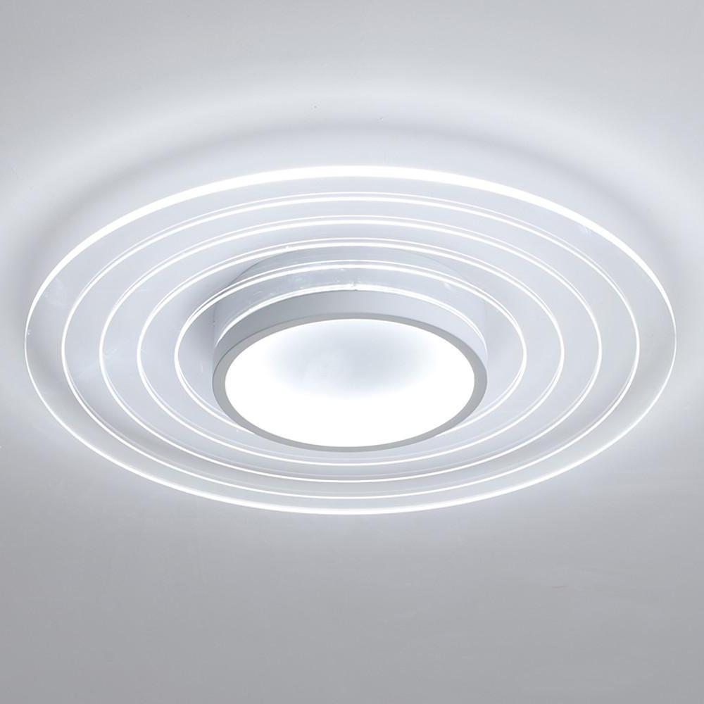 Multiple Circles Dimmable LED Modern Flush Mount Ceiling Light