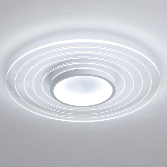 Multiple Circles Dimmable LED Modern Flush Mount Ceiling Light