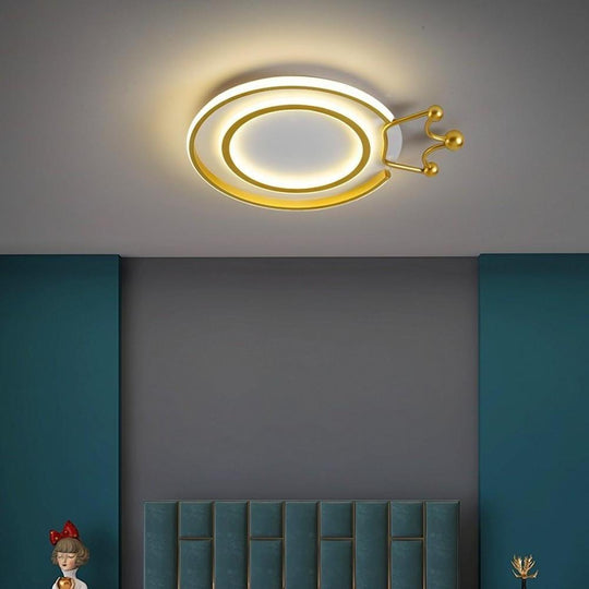 Circle Crown LED Flush Mount Ceiling Light