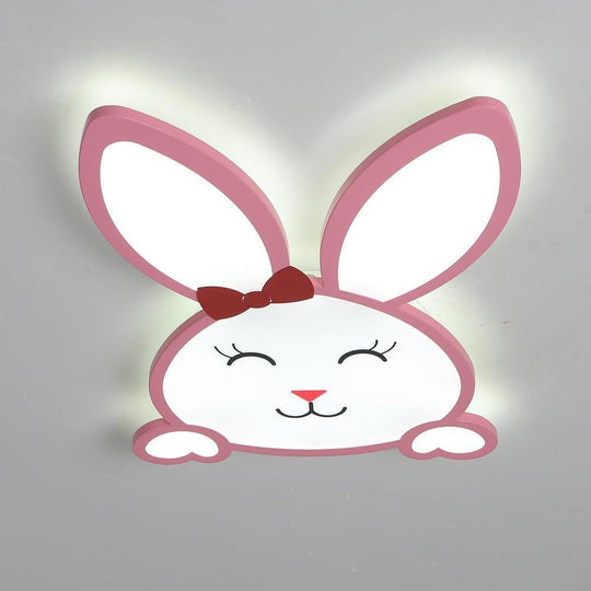 Novelty Bunny LED Flush Mount Ceiling Light for Baby Kids Lighting