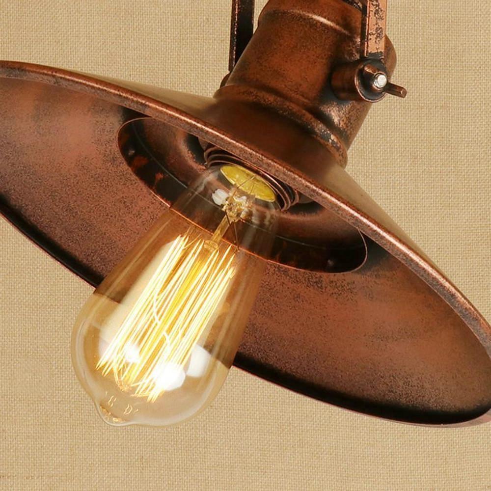 Round Metal Coastal Pendant Light with Large Dynamic LED Bulb