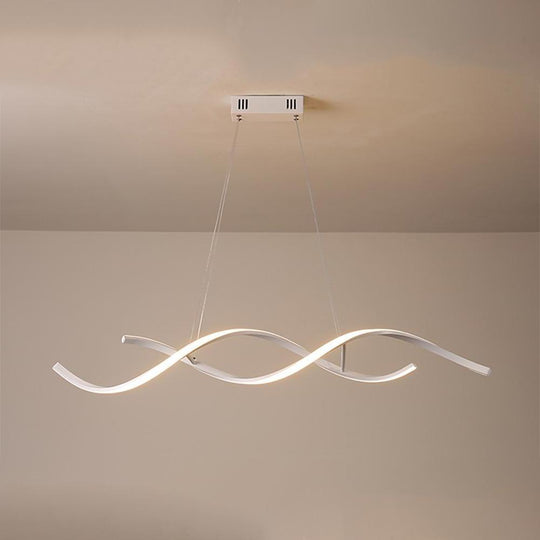 Wave Design Modern LED Pendant Light for Elegant Interiors