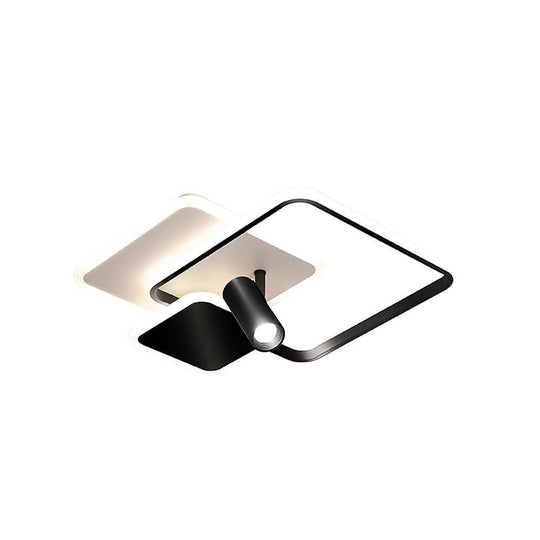 3 Square Metal LED Flush Mount Ceiling Light