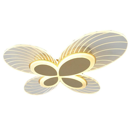 Butterflies Shaped Dimmable LED Nordic Flush Mount Ceiling Light