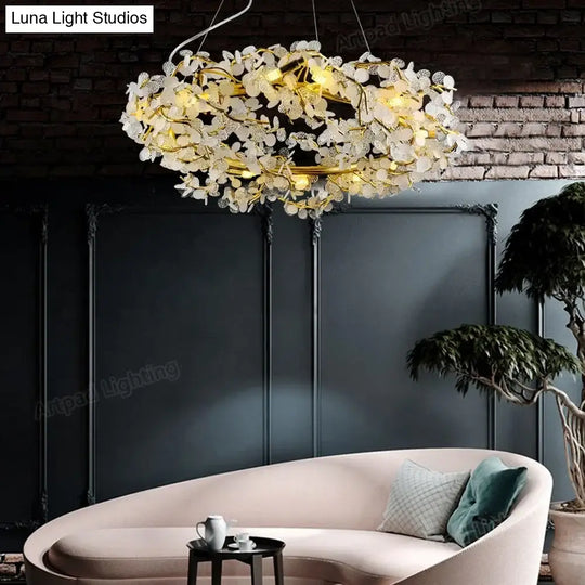 Nordic Crystal LED Chandelier – Luxury Modern Ceiling Light