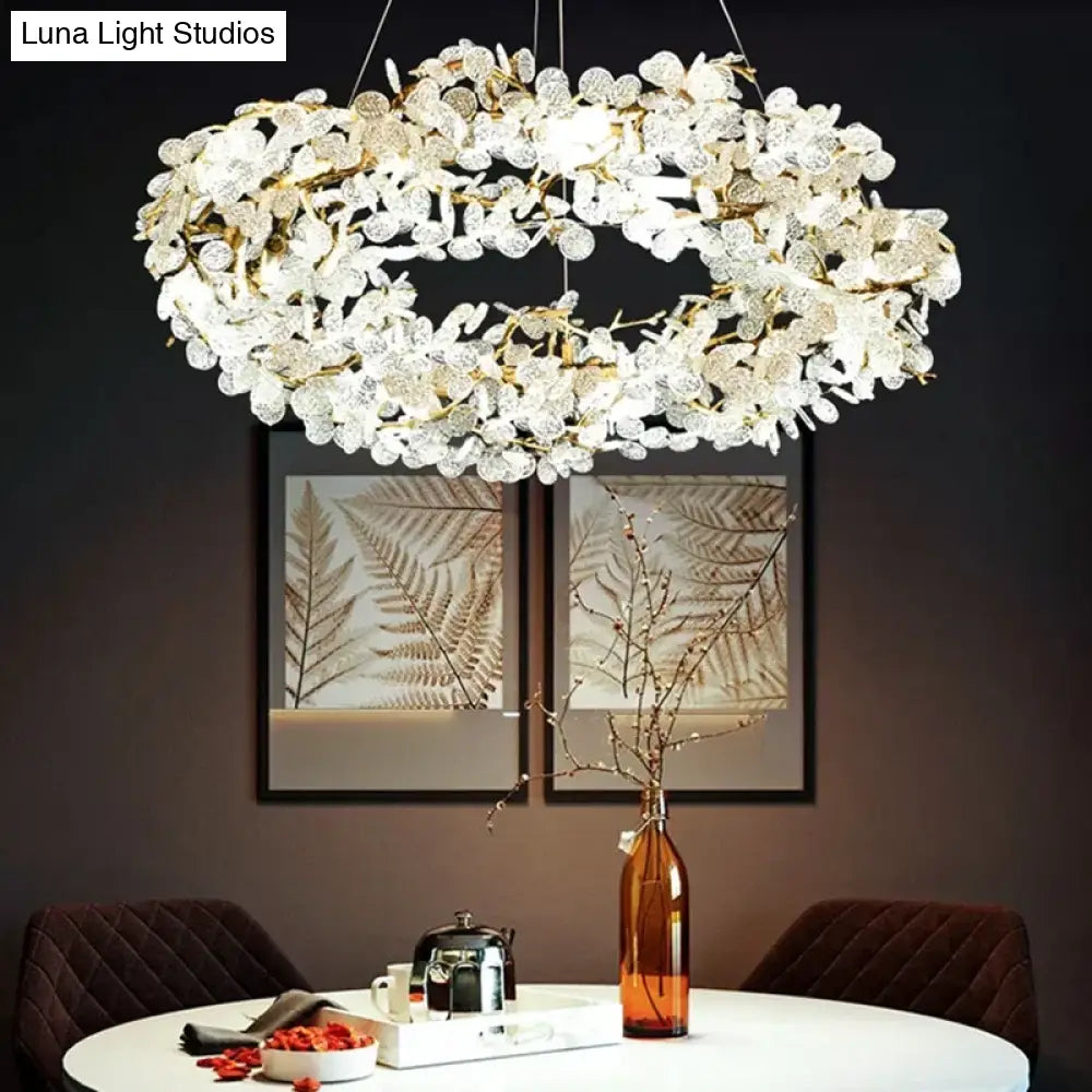 Nordic Crystal LED Chandelier – Luxury Modern Ceiling Light