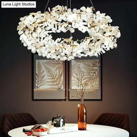 Nordic Crystal LED Chandelier – Luxury Modern Ceiling Light