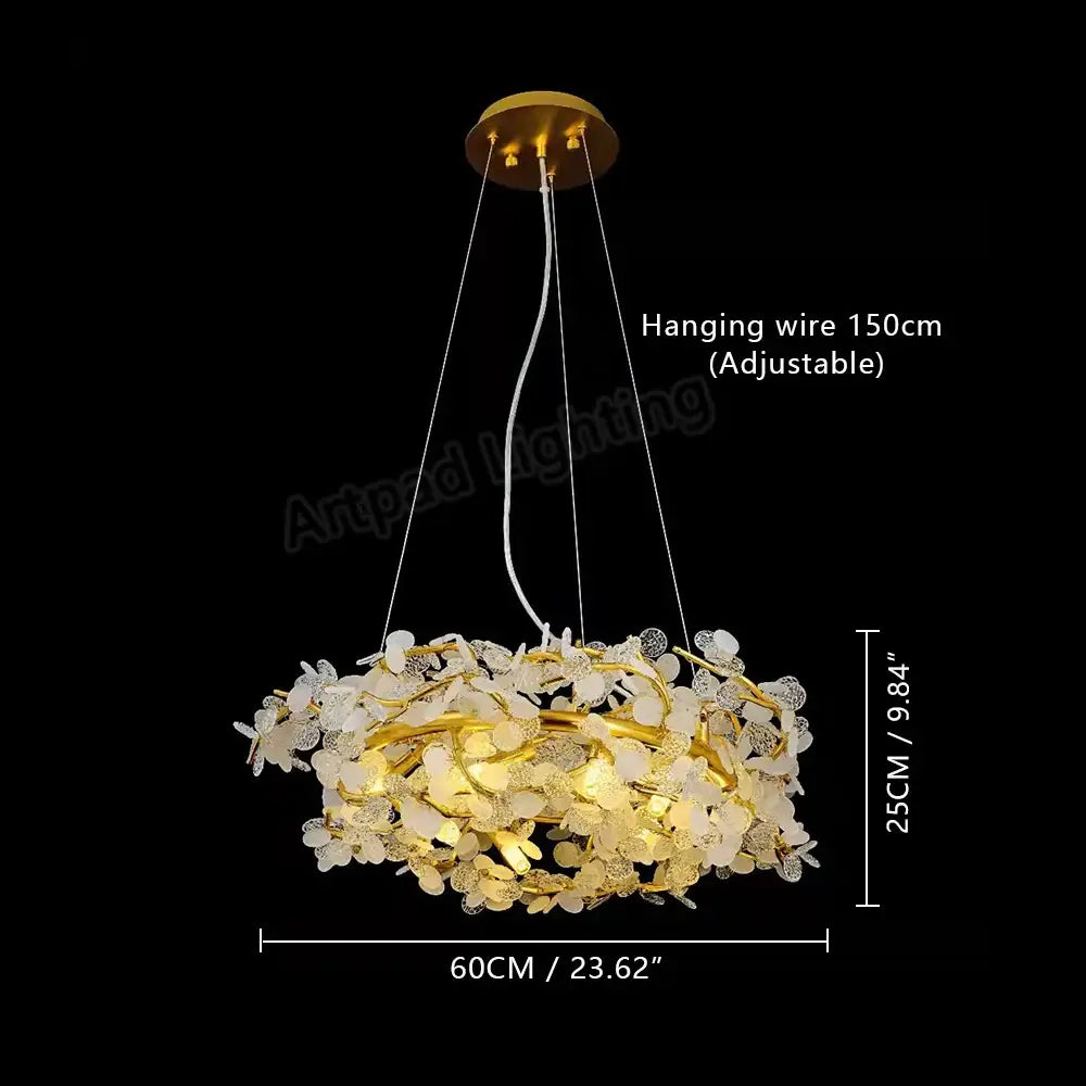 Nordic Crystal LED Chandelier – Luxury Modern Ceiling Light