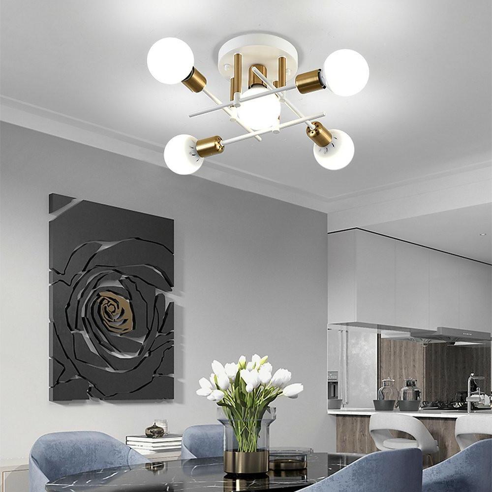 Geometric Artistic LED Country Nordic Ceiling Light Flush Mount