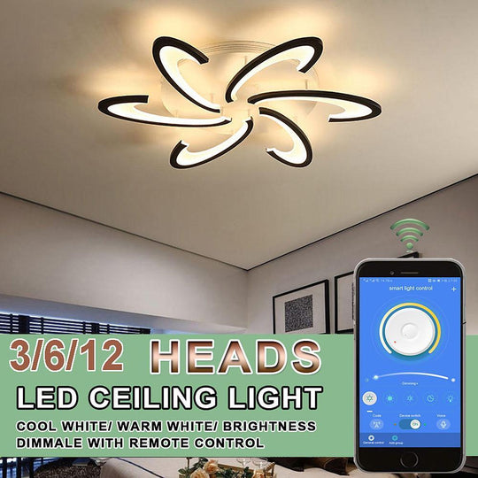 Artistic – Geometric Acrylic LED Flush Mount Ceiling Light