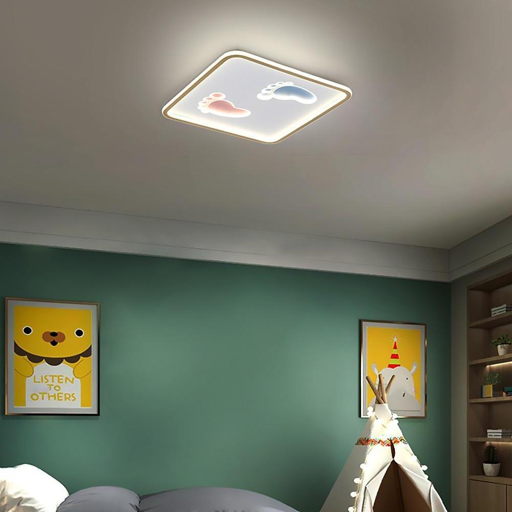 Feet Image Novelty Nordic Metal LED Flush Mount Ceiling Light