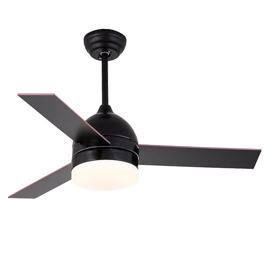 LED Nordic Ceiling Fan with Electroplated Finish