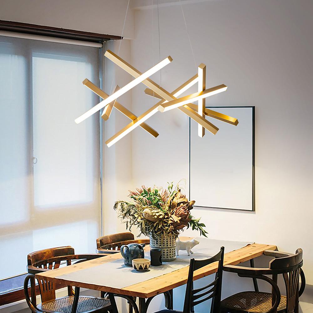 8-Light Modern LED – Sputnik Chandelier Stylish Ceiling Lighting