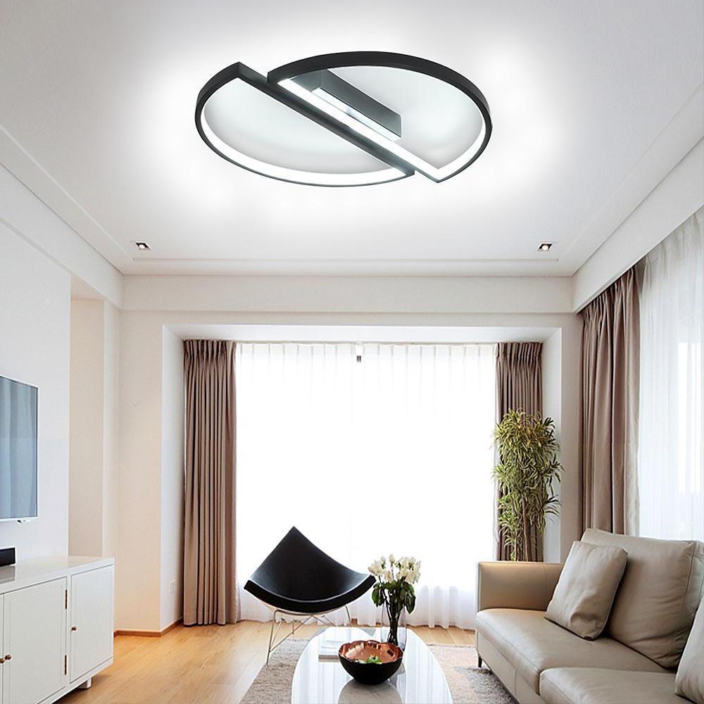 Creative Semi Circles Dimmable LED Modern Ceiling Light Flush Mount Lighting