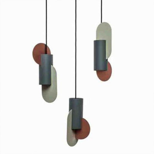 Creative Geometric Electroplated Metal LED Modern Pendant Light