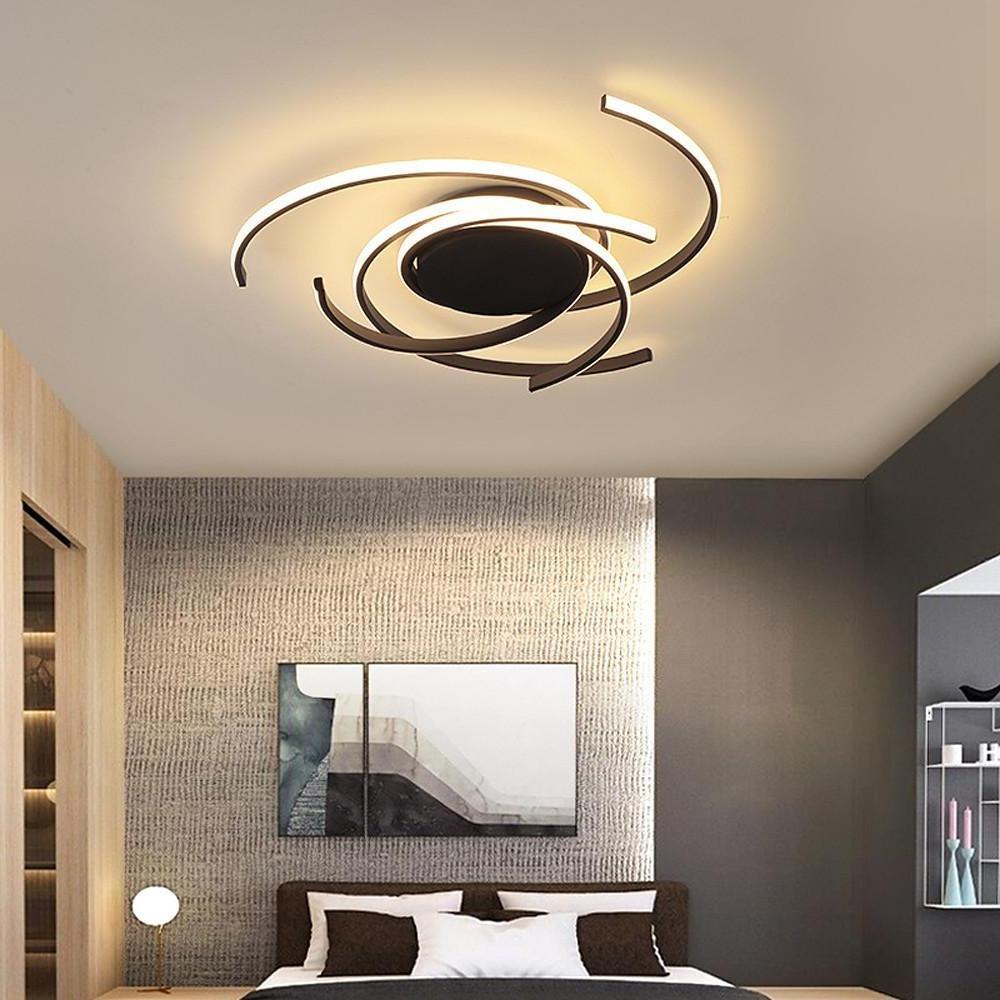 30 Inch Swirls Circle Abstract LED Flush Mount Ceiling Light