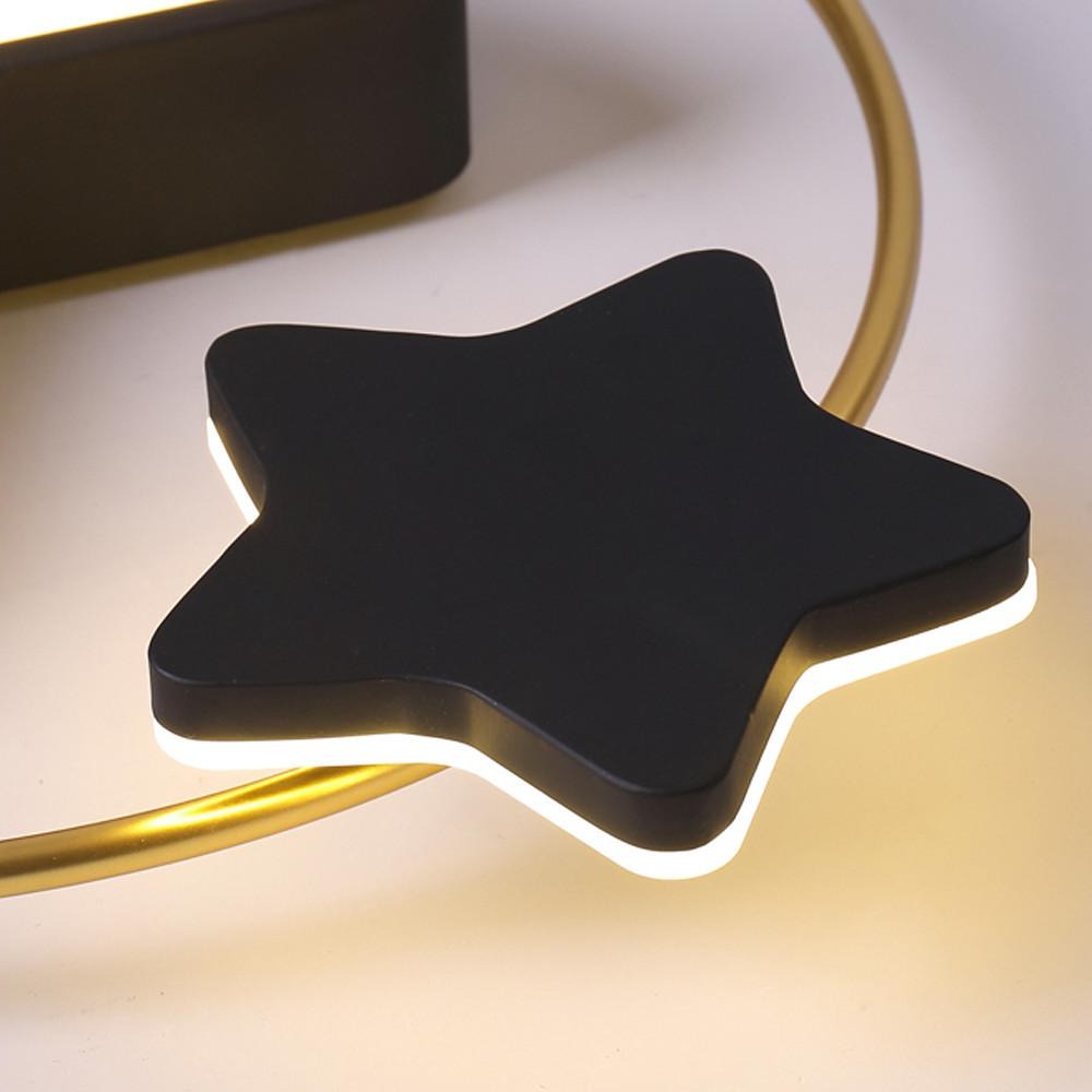 2 Star Shapes Flush Mount LED Ceiling Light for Bedroom
