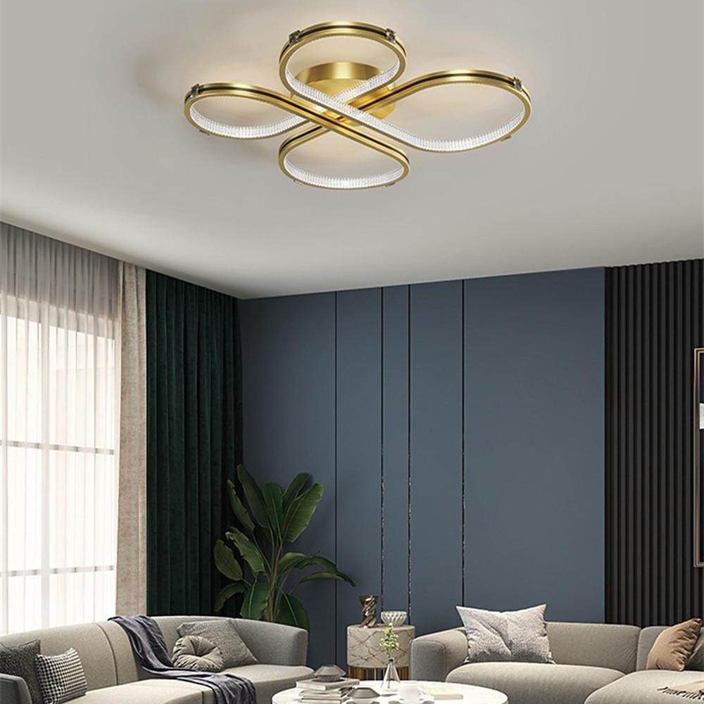 Circle Flower Design Dimmable LED Modern Ceiling Light