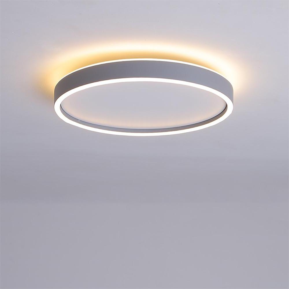 Circular Minimalist Metal Flush Mount LED Living Room Ceiling Light