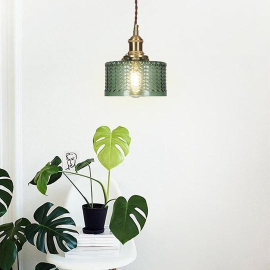 Circular Design Metal Glass LED Pendant Light