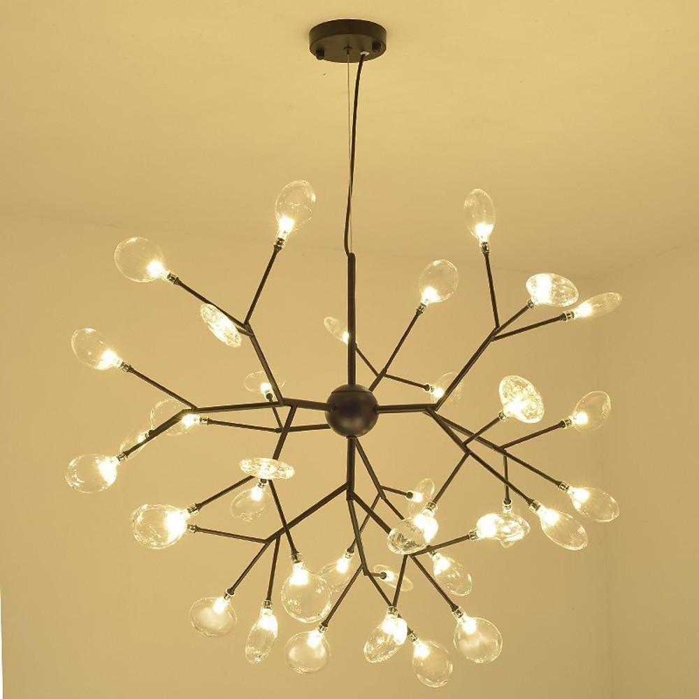 36 Lights LED Cluster Design Modern Sputnik Chandelier