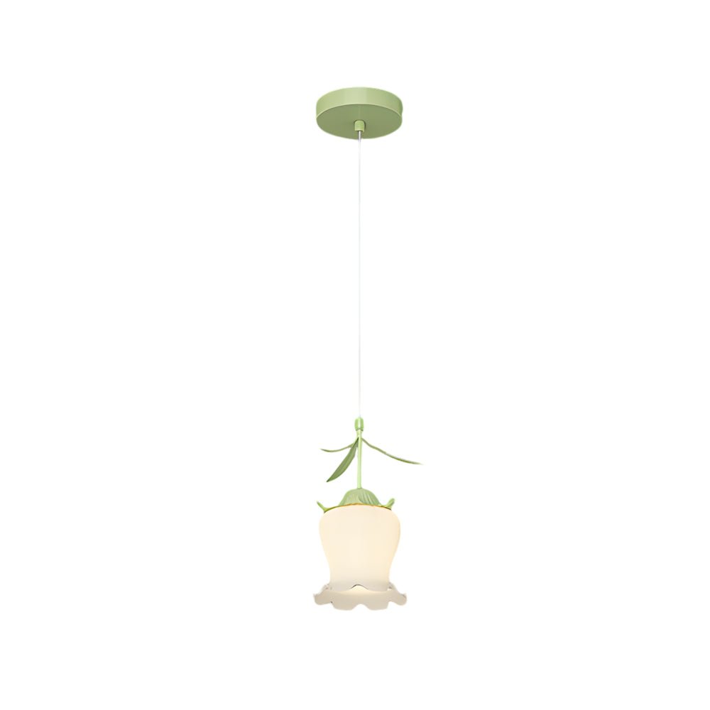 Bell Orchid Flower Pendant Light with 3-Step Dimming