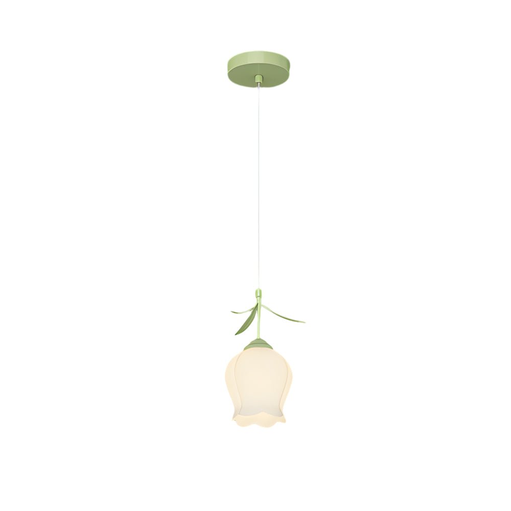 Bell Orchid Flower Pendant Light with 3-Step Dimming