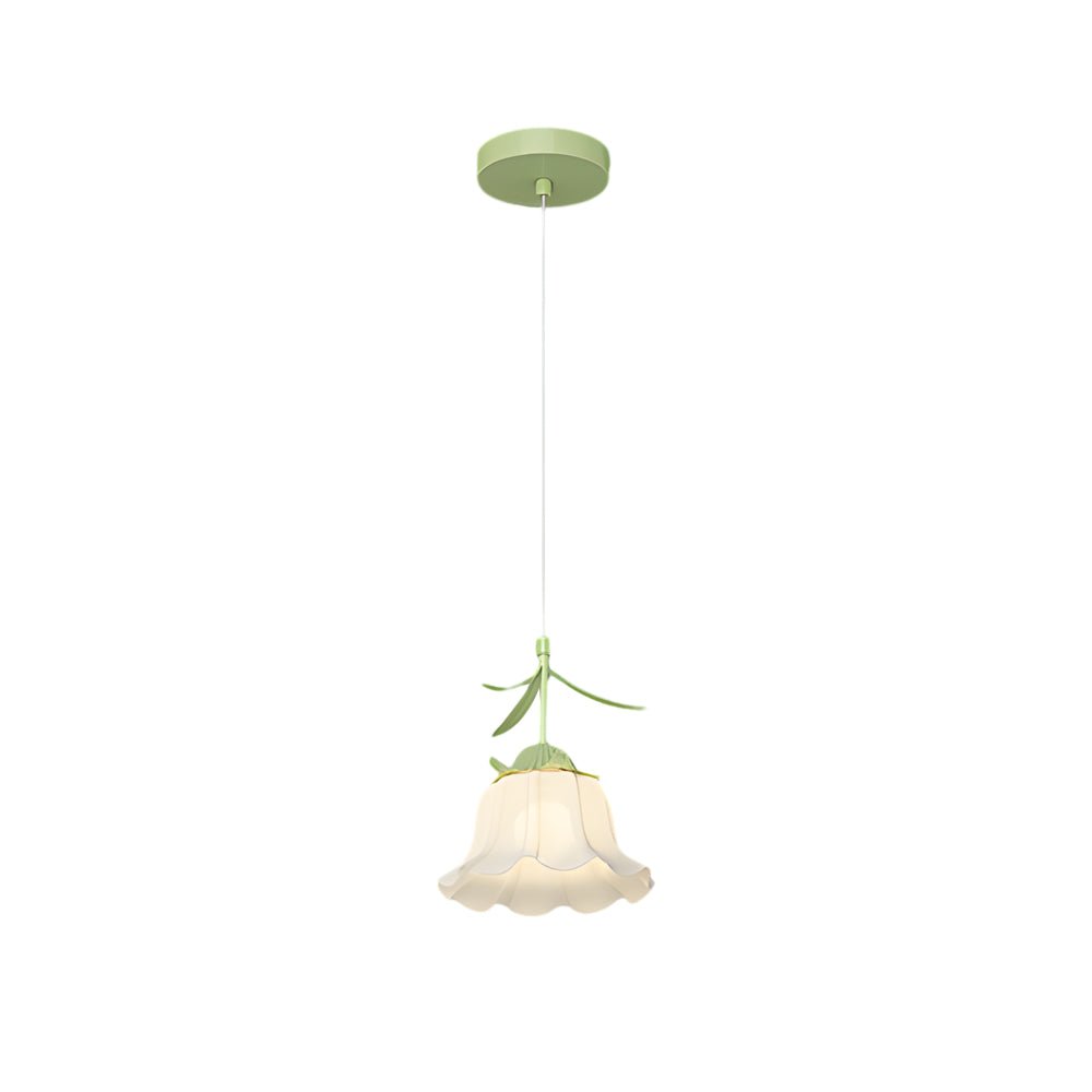 Bell Orchid Flower Pendant Light with 3-Step Dimming