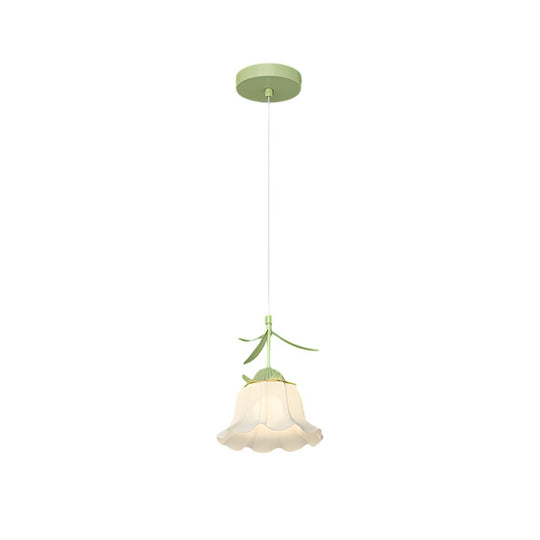 Bell Orchid Flower Pendant Light with 3-Step Dimming