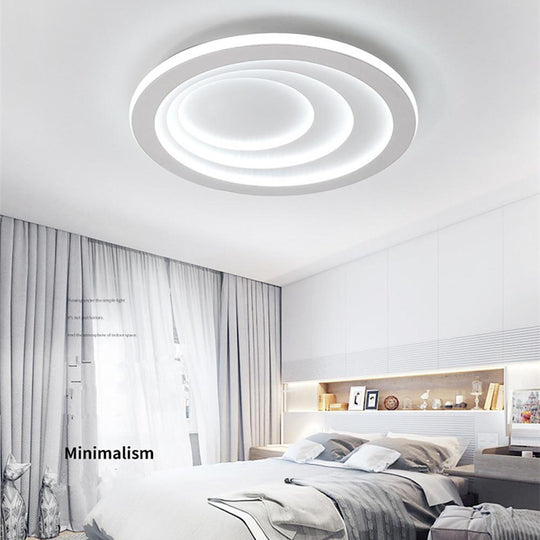 4 Graduated Circles LED Nordic Ceiling Light – Modern Flush Mount
