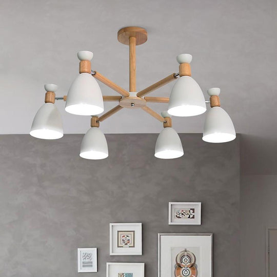 6-Light LED Nordic Pendant Lighting Chandelier – Hanging Ceiling Lights