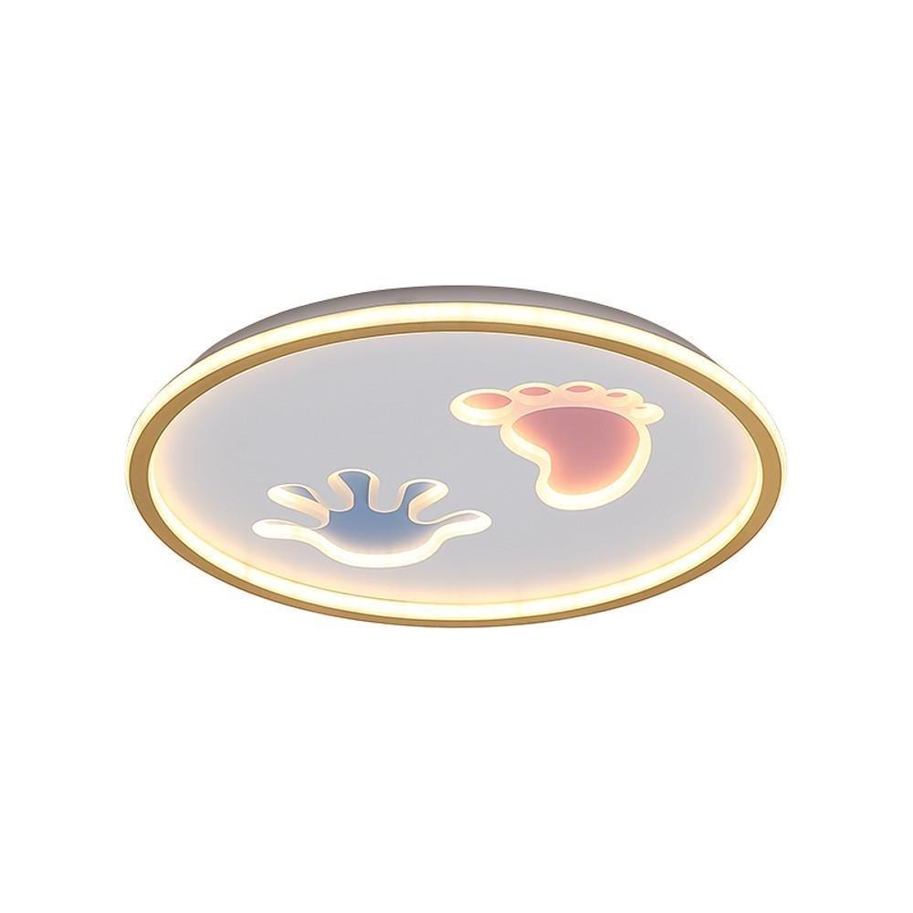 Hand and Foot Print LED Modern Flush Mount Ceiling Light