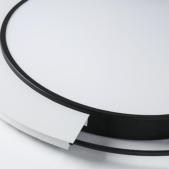 Modern Circular Flush Mount LED Ceiling Light 1 Light