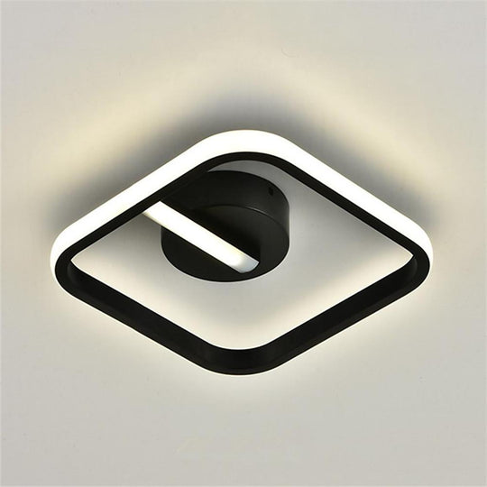 Rounded Triangle Modern LED Flush Mount Ceiling Light
