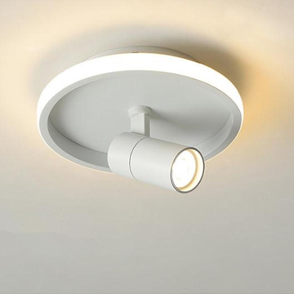 Circular LED Modern Ceiling Light with Adjustable Spotlight