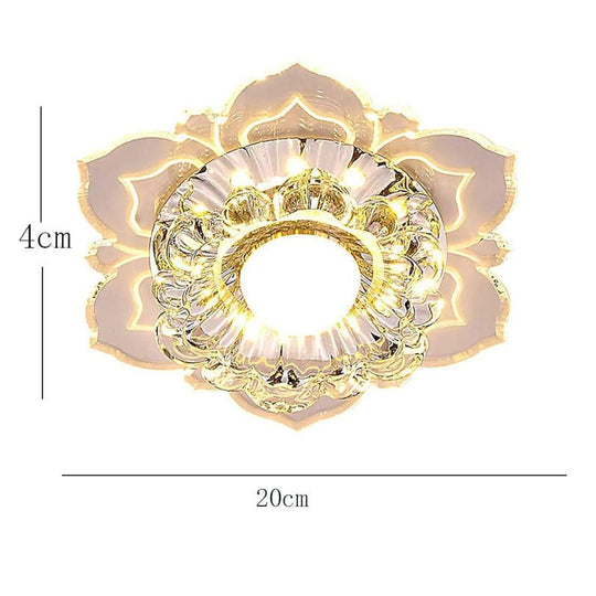 Floral Ornate LED Flush Mount Ceiling Light