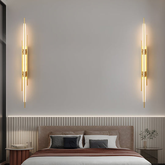 Black Gold Copper Modern LED Iron Acrylic Wall Light