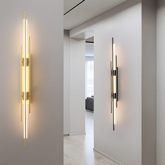 Black Gold Copper Modern LED Iron Acrylic Wall Light