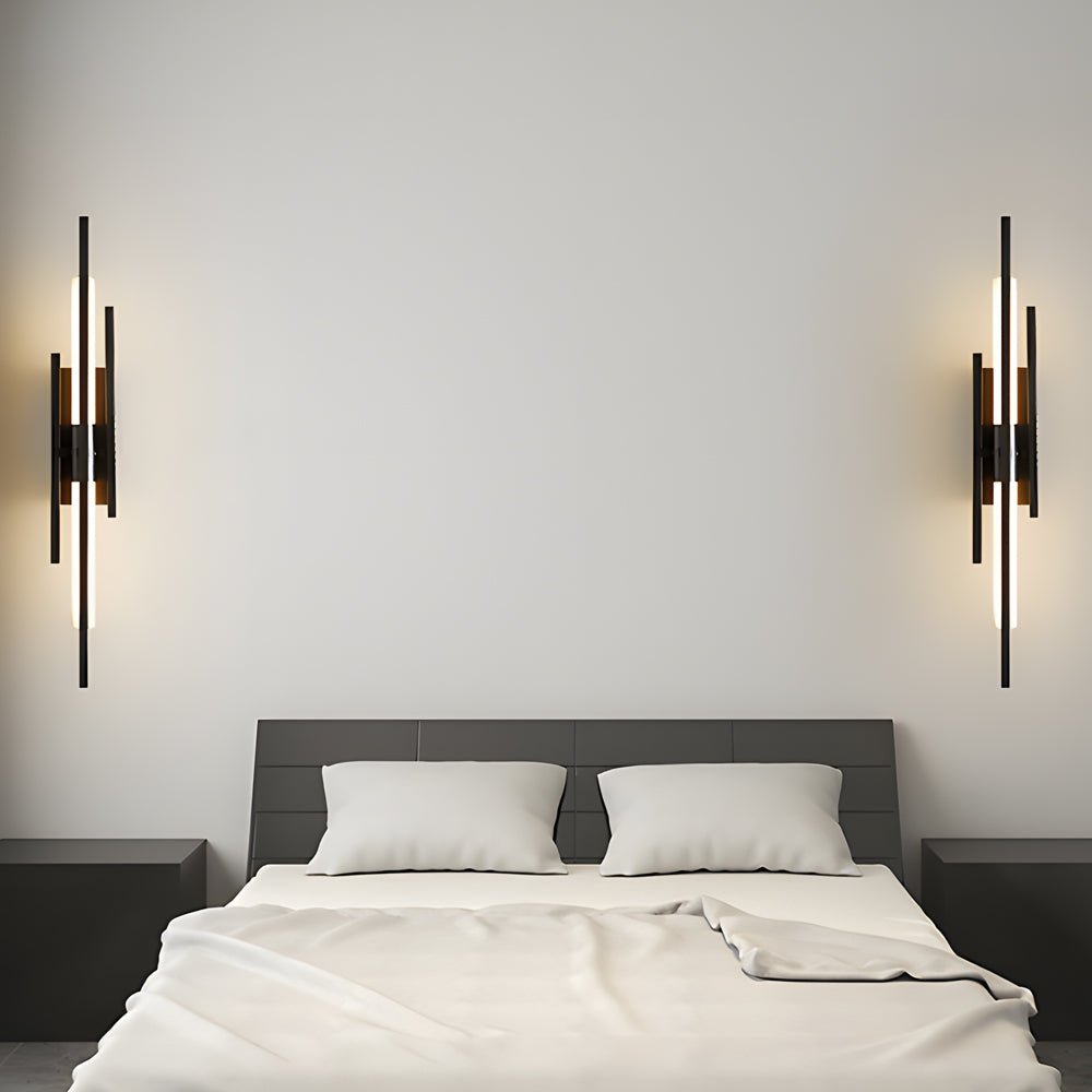 Black Gold Copper Modern LED Iron Acrylic Wall Light