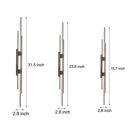 Black Gold Copper Modern LED Iron Acrylic Wall Light