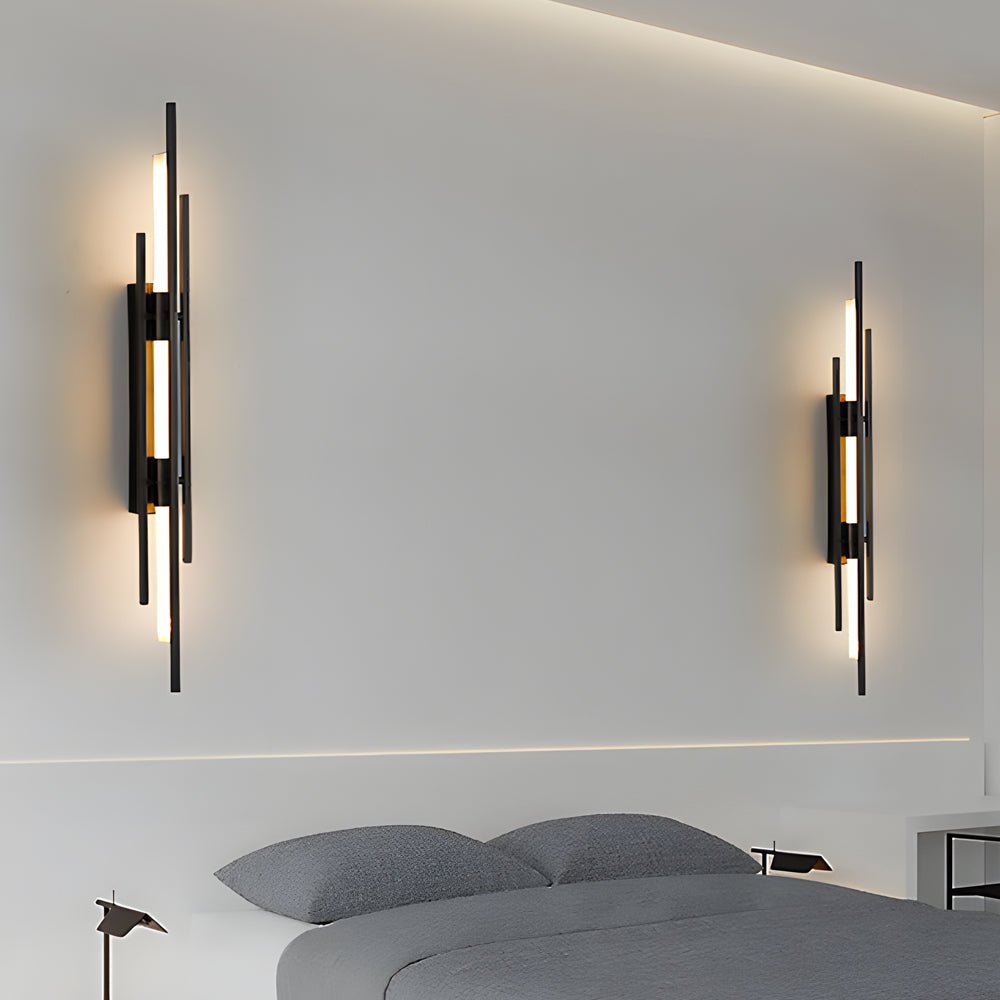 Black Gold Copper Modern LED Iron Acrylic Wall Light